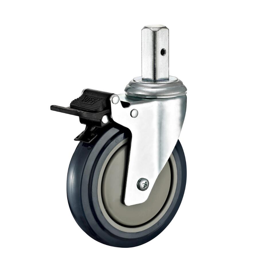 Swivel plate food service casters