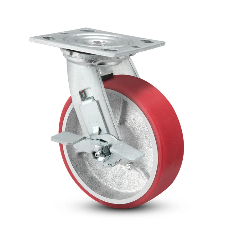 PU on Iron Rigid Caster