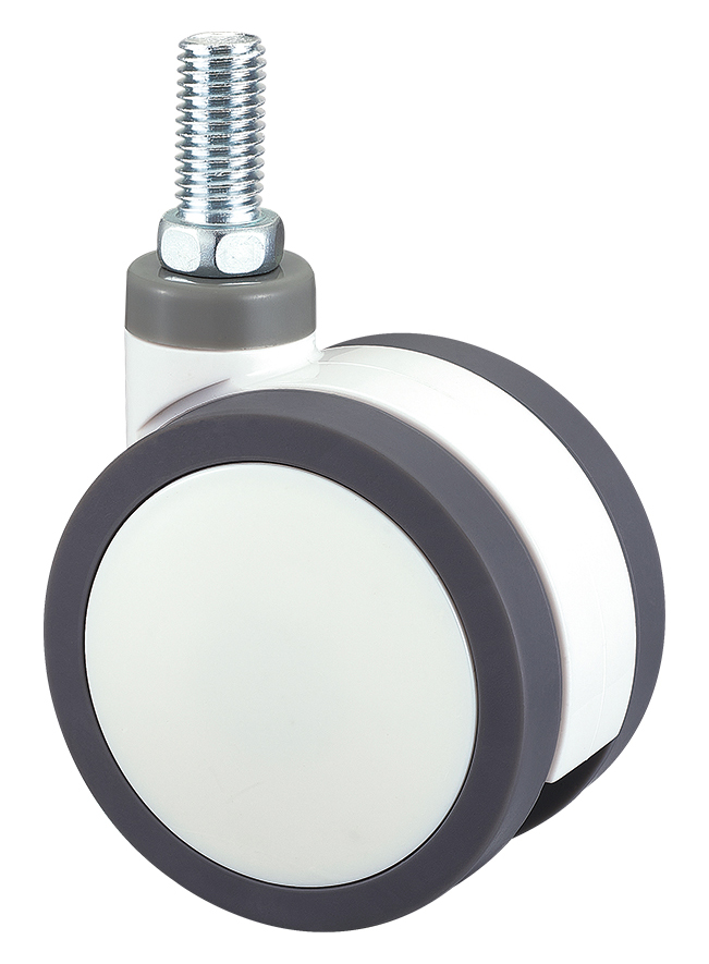 Stylish twin wheel caster