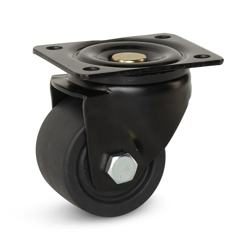 Reinforced MC Nylon Low Profile Caster Wheel