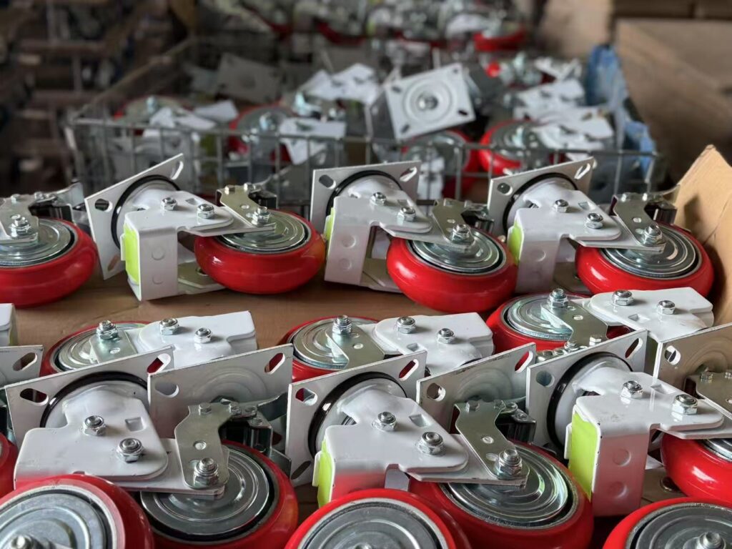 Custom Spring-Loaded Shock-Absorbing Castor