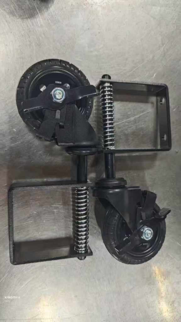 Spring-Loaded Gate Caster Wheels