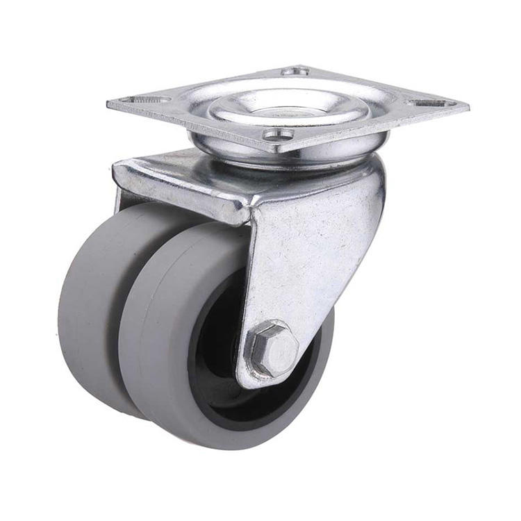 Twin-wheel dual-wheel caster